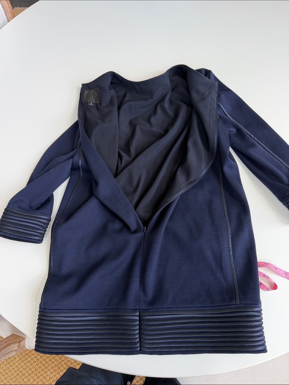 Chado Ralph Rucci Wool Dress Size 8 - Picture 9 of 10
